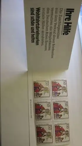 Privates Markenheft BERLIN 3. Weihnachts-Briefmarkenheft des Deutschen Roten Kreuzes Serie 1984/85