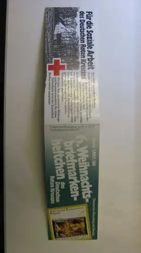 Privates BERLIN MH 6. Weihnachts-Briefmarkenheft des Deutschen Roten Kreuzes Serie 1987/88