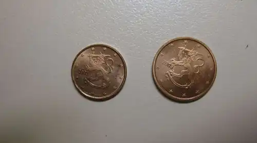 Finnland 1 €-Cent & 2 €-Cent 2003 bankfrisch unzirkuliert
