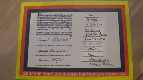 Ganzsache 25 Jahre Bundesrepublik Deutschland