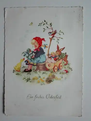 Ak Ostern, Ein frohes Osterfest von 1958