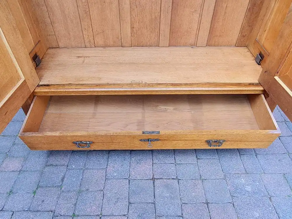 Dielenschrank Eiche zerlegbar Gründerzeit 7