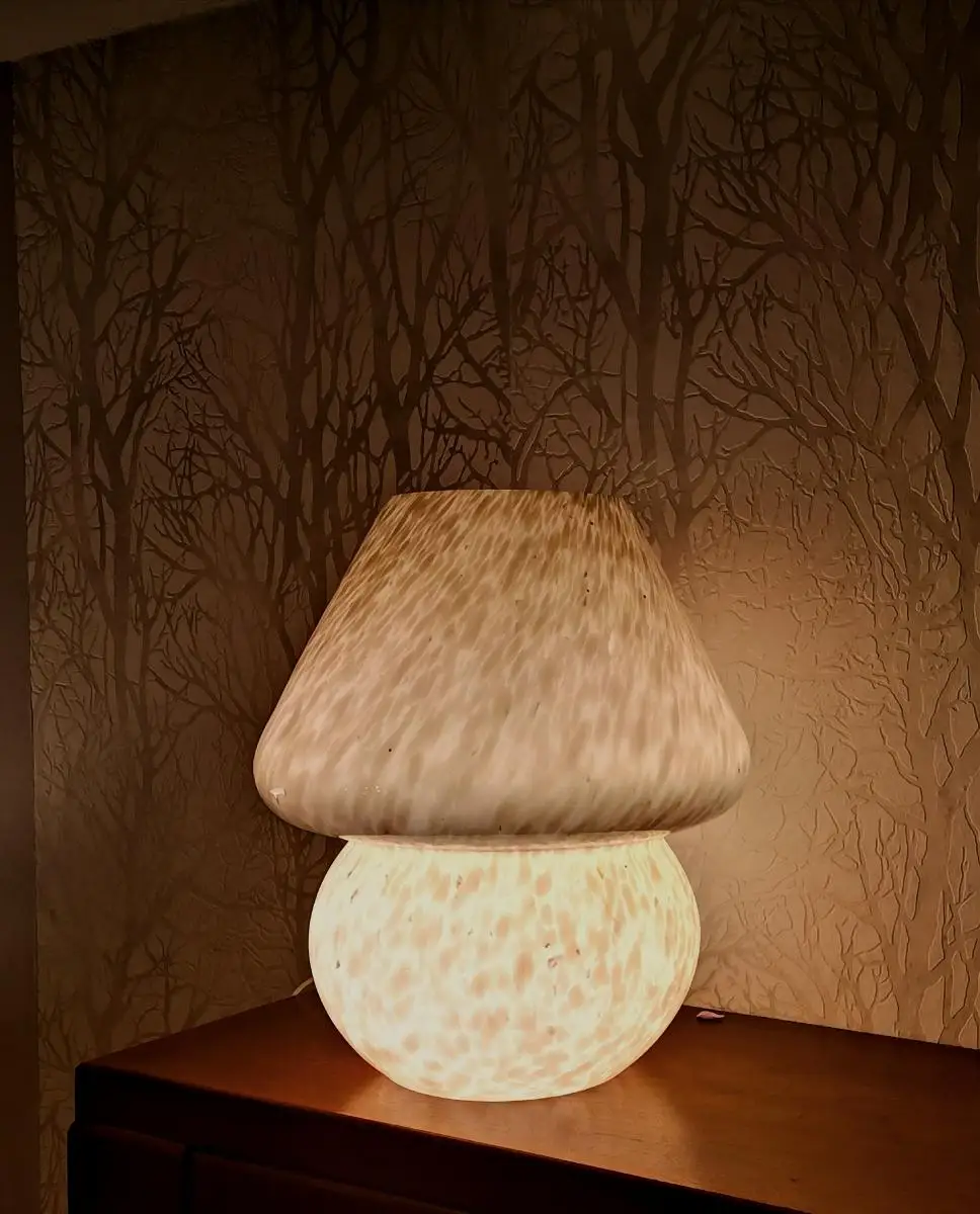 70ies-Pilzlampen aus Muranoglas von Eickmeier  2