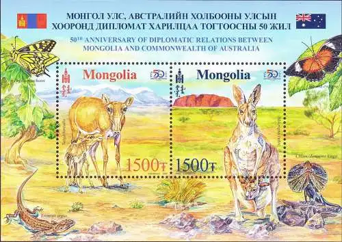 Mongolia and Australia  50 years