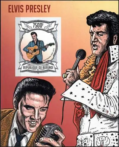 Famous personalities - Elvis Presley - without perforation