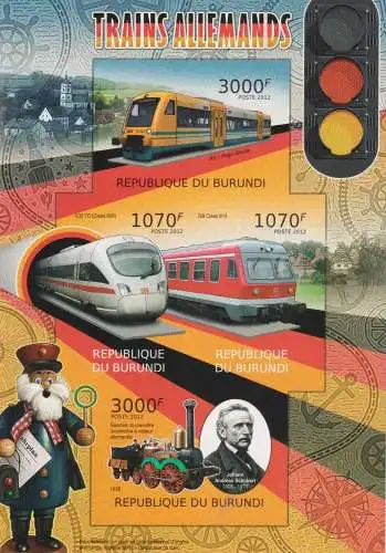 German Trains - without perforation