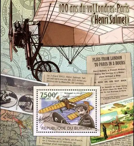 Henri Salmet - The 100th Anniversary of the First Flight London-Paris