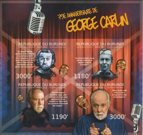 The 75th Anniversary of the Birth of George Carlin, 1937-2008