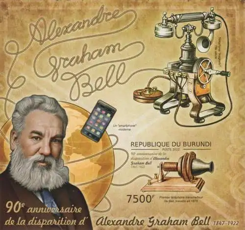 The 90th Anniversary of the Death of Alexander Graham Bell, 1847-1922