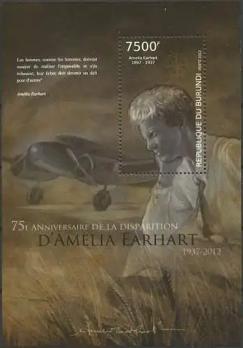 The 75th Anniversary of the Disappearance of Amelia Earhart, 1937-2012