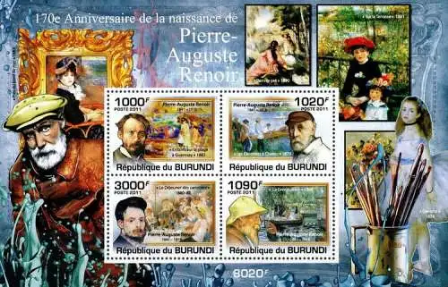 The 170th Anniversary of the Birth of Pierre-Auguste Renoir, 1841-1919