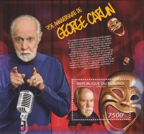 The 75th Anniversary of the Birth of George Carlin, 1937-2008