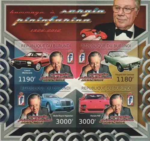 Cars - Sergio Pininfarina, 1926-2012