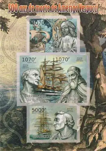 Sailing Ships - The 500th Anniversary of the Death of Amerigo Vespucci, 1452-1512