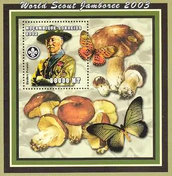 World Scout Jamboree - Lord Baden Powell and mushrooms