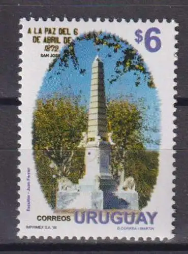 The 125th Anniversary of the Monument to the Peace of 6 April 1872