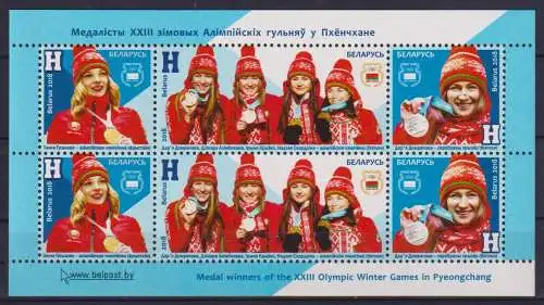 Medalists of the XXIII Olympic Winter Games in Pyeongchang