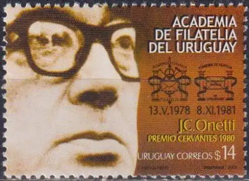 National Philatelic Academy - Juan Carlos Onetti