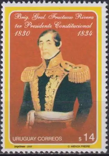 The 150th Anniversary of the Death of General Frutuoso Rivera