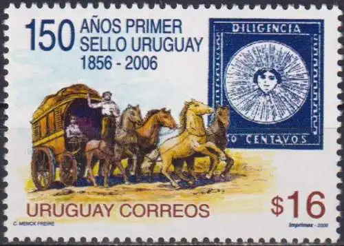 The 150th Anniversary of the Uruguayan Stamps