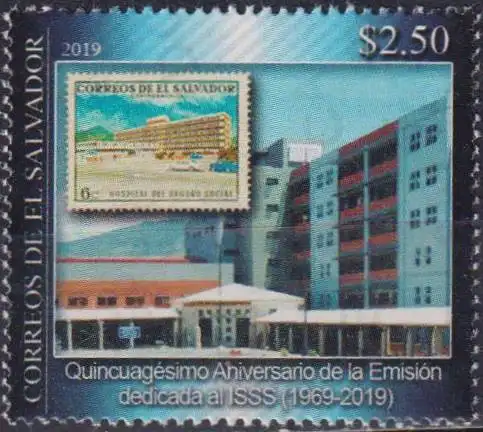 50th Anniversrary of the Social Security Institute Stamp