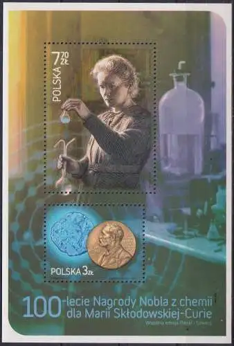 The 100th Anniversary of the Chemistry Nobel Prize for Marie Curie Sklodowska