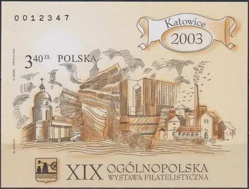 The 19th National Philatelic Exhibition - Katowice 2003