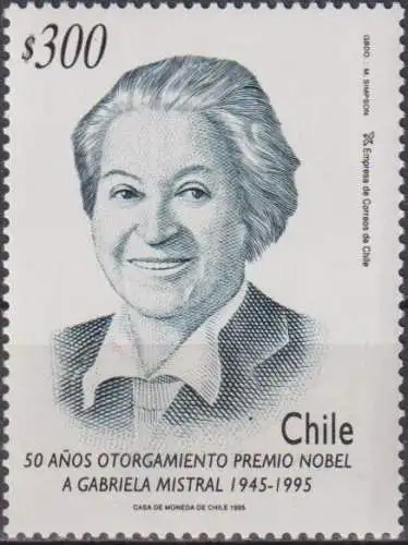 The 50th Anniversary of Award of Nobel Prize for Literature to Gabriela Mistral