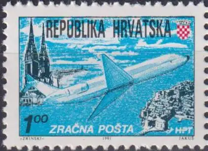 Zagreb-Dubrovnik Airmail