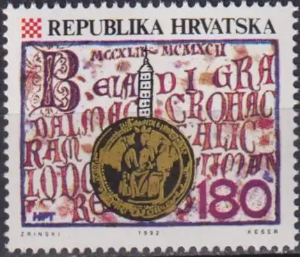 The 750th Anniversary of Zagreb Getting The Golden Bull from King Bela IV