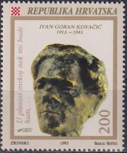 The 50th Anniversary of the Death of Ivan Goran Kovacic