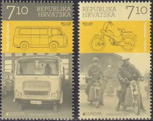 EUROPA Stamps - Postal Vehicles