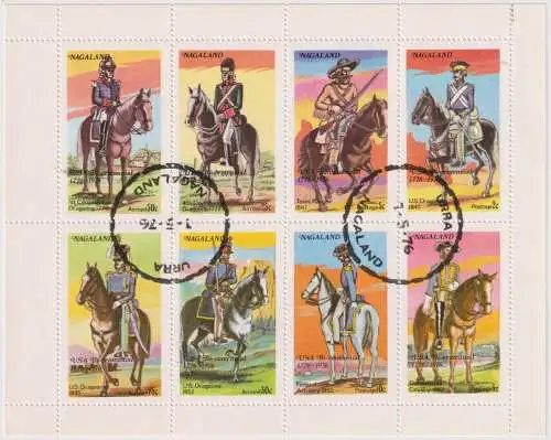 Military horsemen - label