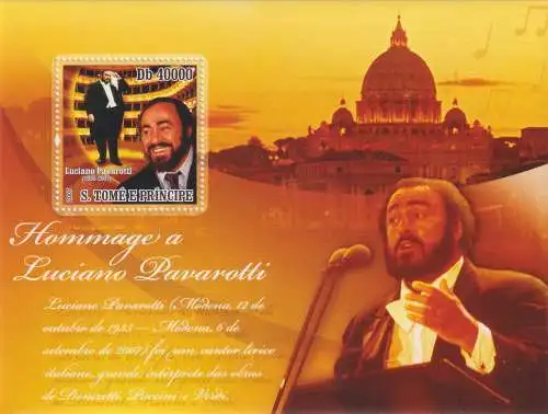 Death of Luciano Pavarotti, 1935-2007