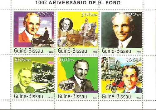 The 100th Anniversary of the Birth of Henry Ford, 1863-1947