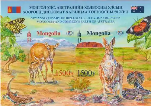 Mongolia and Australia  50 years