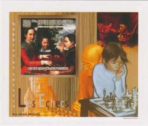 Children and adults play chess