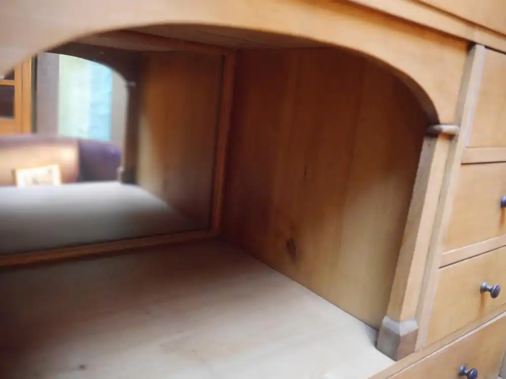 Schreibschrank Biedermeier um 1830, Süddeutsch, Nußbaum furniert 6