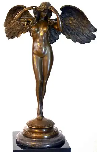 Bronze Skulptur Angel in Love