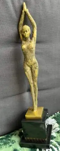 Bronze Figur Art Deco Tänzerin