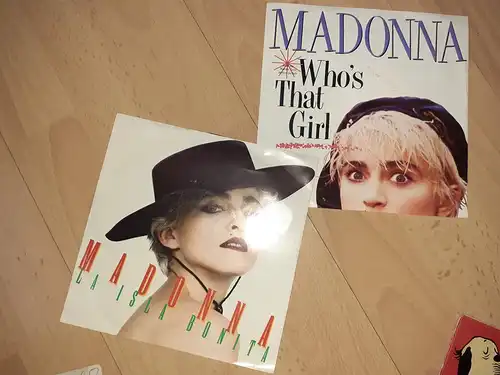 2 Single Vinyl Madonna Who´s That Girl + la isla Bonita - aboluter TOP Zustand