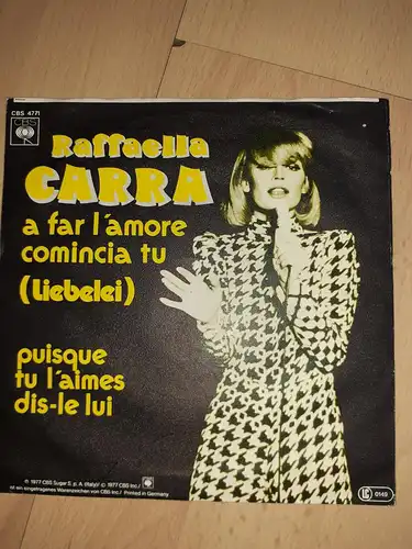 Single Vinyl - Raffaela Carra - a far l´amore comincia tu (Liebelei) TOP Zustand