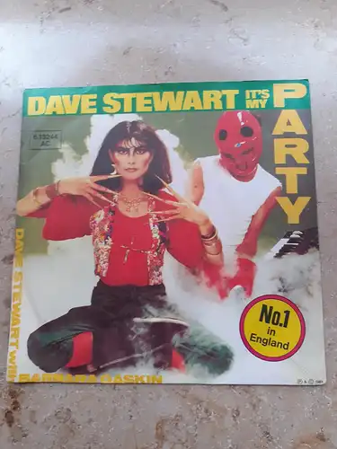 Single Vinyl - DAVE STEWART " It's My Party / Waiting In The Wings von 1981