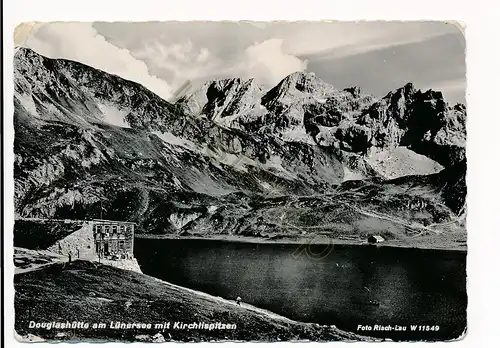 Douglashütte am Lünersee mit Kirchlispitzen [Z14-1.580