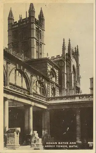 Roman Baths and Abbey Tower - Bath [Z33-2.600