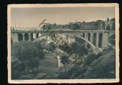 Luxembourg -Adolf-Brücke (with Adolf hitler stamp) [AA44-4.093