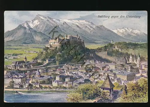 Salzburg gegen den Untersberg   [AA02-4.480