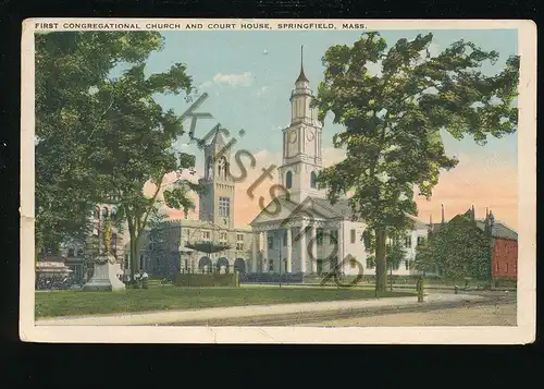 Springfield - First Congregational Church and Court House   [AA02-4.487