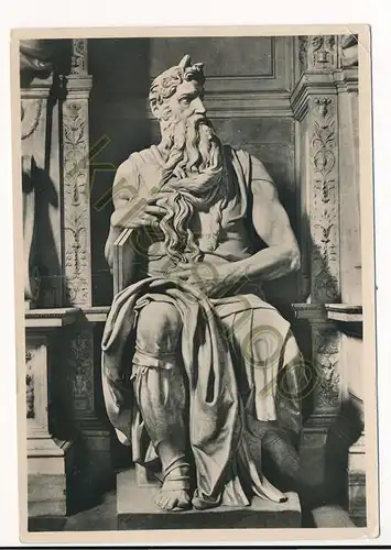 Roma - Chiesa di Pietro - Statua del Mose al Monumento di Papa Giulio [BB05-1.168