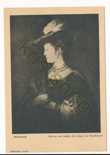 Rembrandt - Portret van Saskia - De vrouw van Rembrandt [BB05-2.072